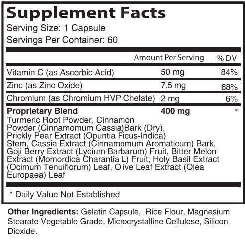 IDEAL PERFORMANCE SugarBalance Capsules Supplement Max Advanced Formula 300 Capsules