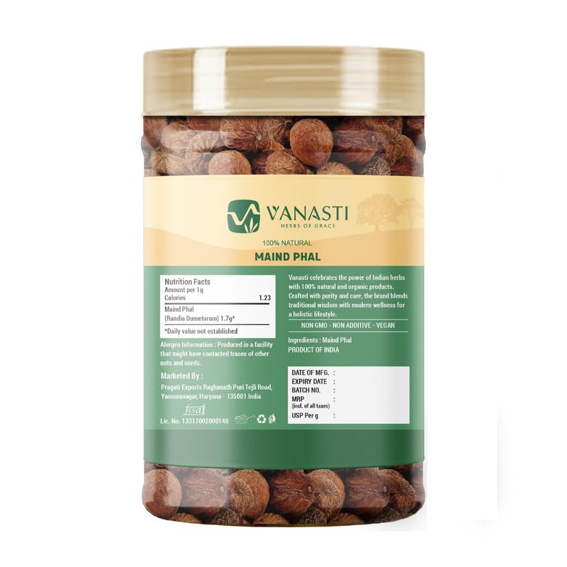 VANASTI Maind Phal Mend Phal Randia Dumetorum Mindol Powder 3.52 Ounce