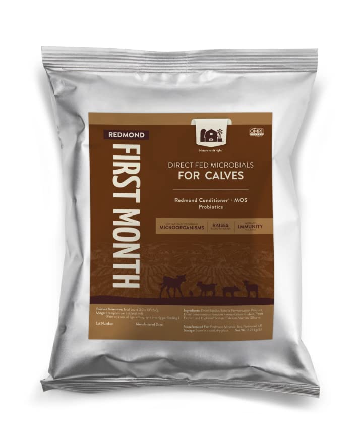 Redmond First Month Calf Immune Stimulator and Scour Treatment Powder 5