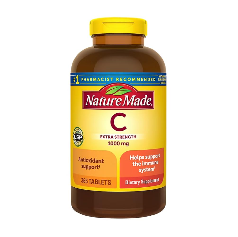 Nature Made Extra Strength Vitamin C 1000mg Tablet, 365 Tablets