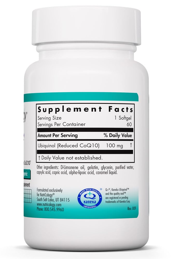 Allergy Research Group CoQH-CF Ubiquinol Softgels 60