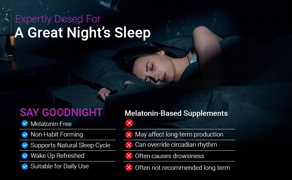Wellness Primal Melatonin-Free Sleep Aid Supplement Capsules 90 Count