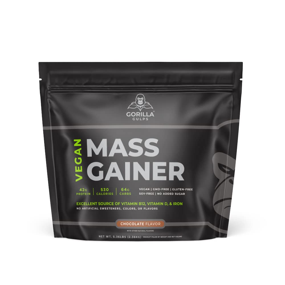 Gorilla Gulps Chocolate Vegan Mass Gainer Powder 83.04