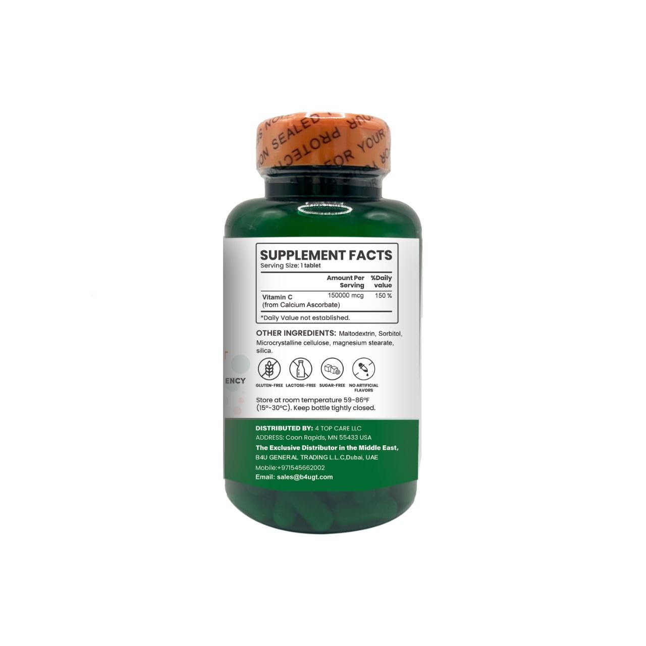 H4U Vitamin C Dietary Supplement Tablet, 60 Tablets