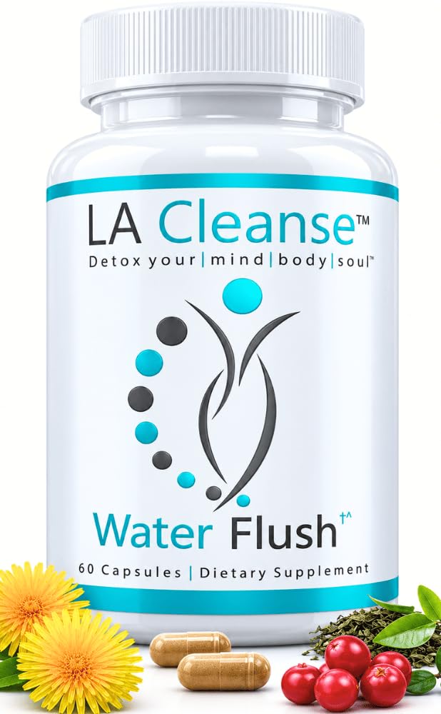 LA Cleanse Water Flush Capsules, 60 Count