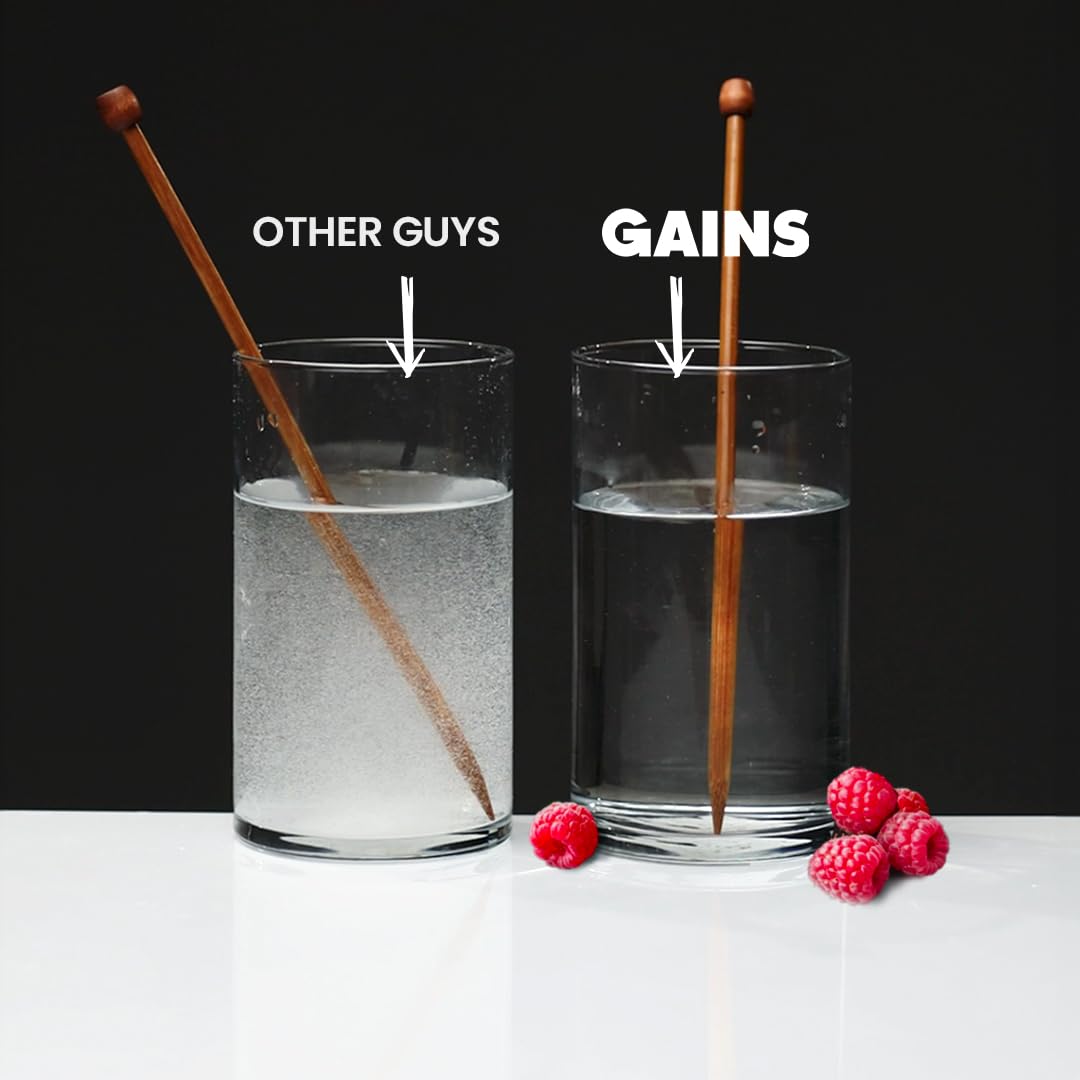Gains in Bulk Instantized Creatine Monohydrate Sour Raspberry Powder, 30 Servings