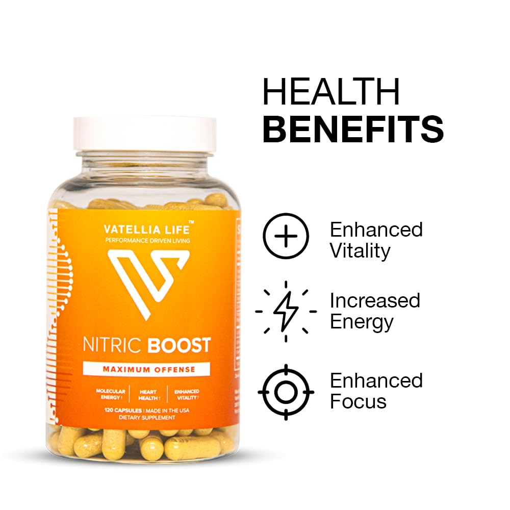 Vatellia Life Nitric Boost Capsules 120 Count