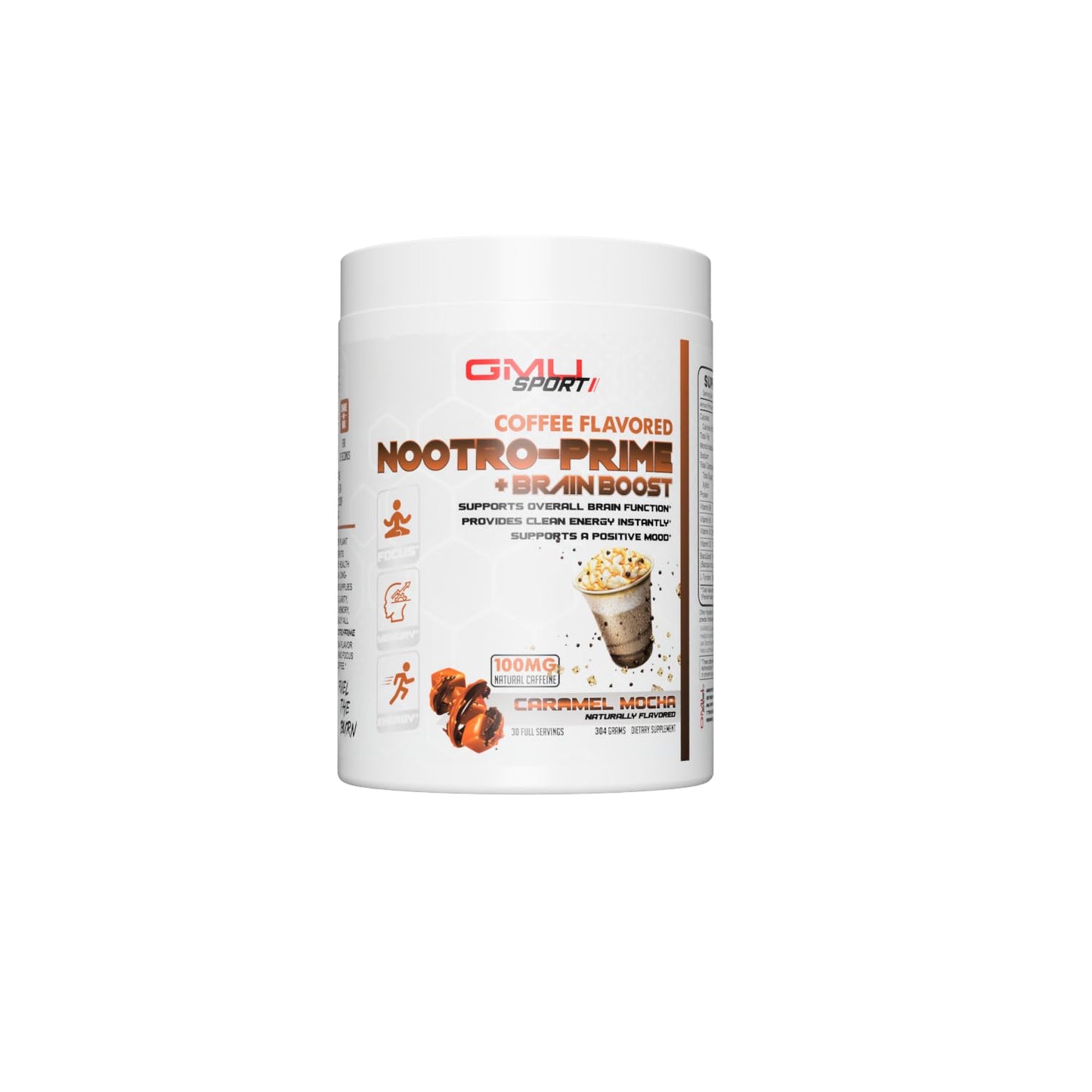 GMU SPORT Nootro-Prime Brain Boost Powder 10.72 Ounce