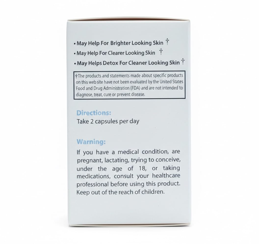 MD White Factor Glutathione Supplement with Effective Antioxidants, Vitamin C & Lipoic Acid Capsules, 60 Count