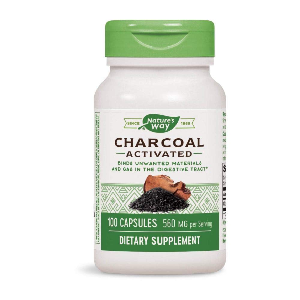 Xllent Activated Charcoal 280mg Capsules, 400 Count