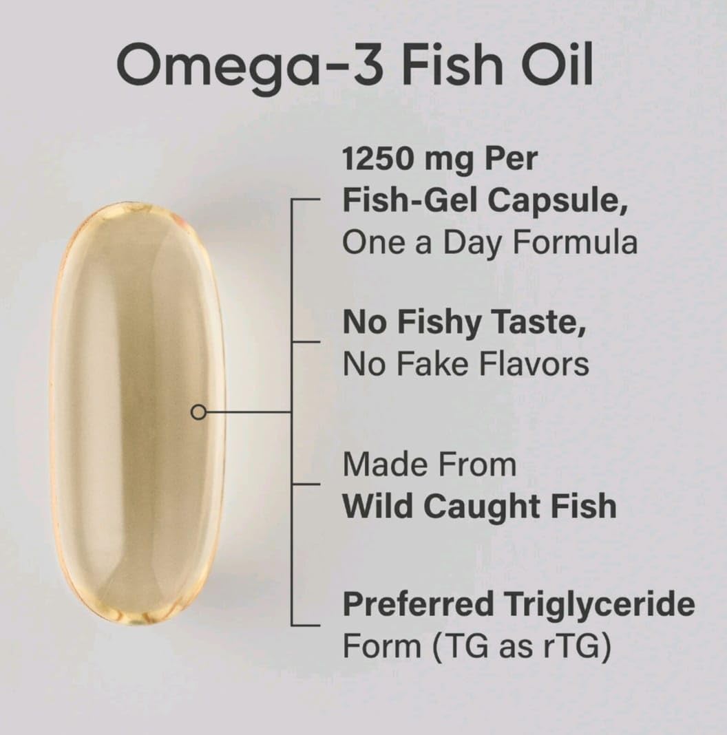 Sports Research Omega-3 Fish Oil Triple Strength Softgels, 60 Softgels