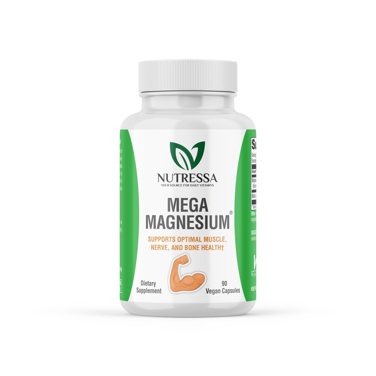 Nutressa Mega Magnesium Veg Caps 90 Count