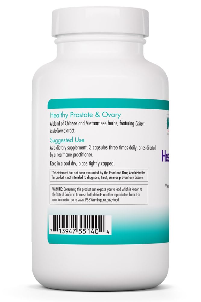 Allergy Research Group NutriCology Healthy Prostate & Ovary - Herbal Blend with Crinum Latifolium - Hormone Support for Men & Women Capsules, 180 Count
