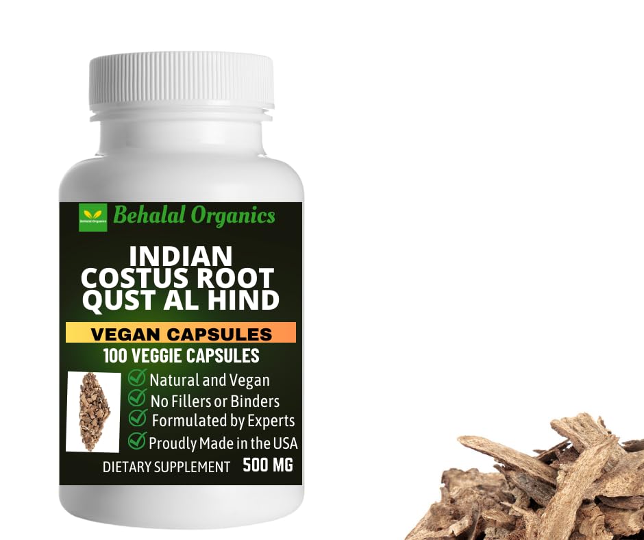 Behalal Organics Indian Costus Quick Release Capsule 100 Count
