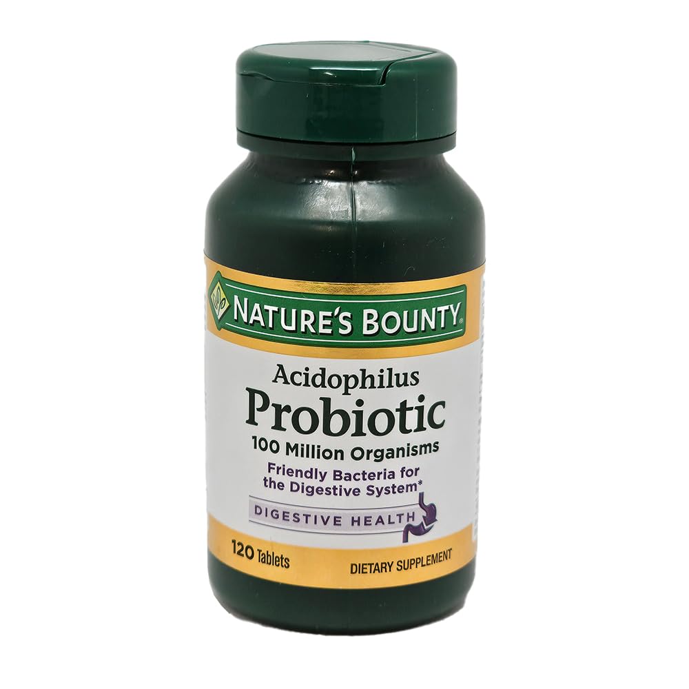 Nature's Bounty Probiotic Acidophilus Tablets, 120 Count