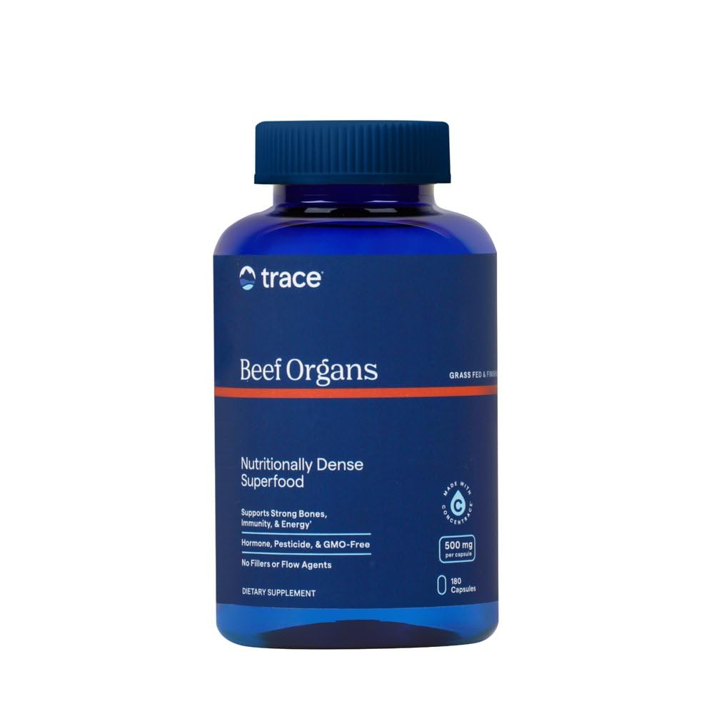 Trace Minerals Beef Organ Complex Capsules, 180 Count