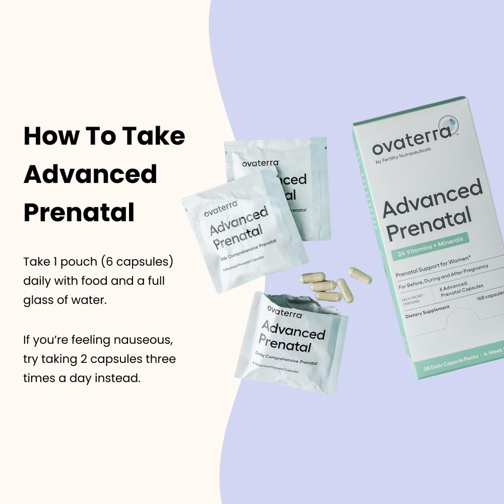 Ovaterra Advanced Prenatal Vitamins for Women 28 Capsules