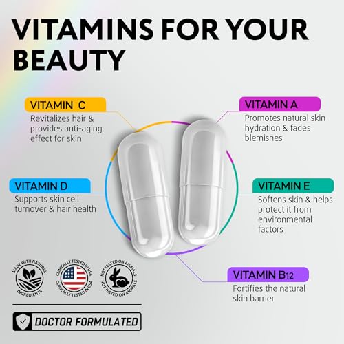 IQ BIOLOGY Biotin Bundle for Hair Growth with Collagen & Keratin for Hair Loss & Thinning Hair - Hair Skin and Nails Vitamins for Women & Men - Healthy Regrowth, Skin Glow & Nail Repair, 180 Capsules