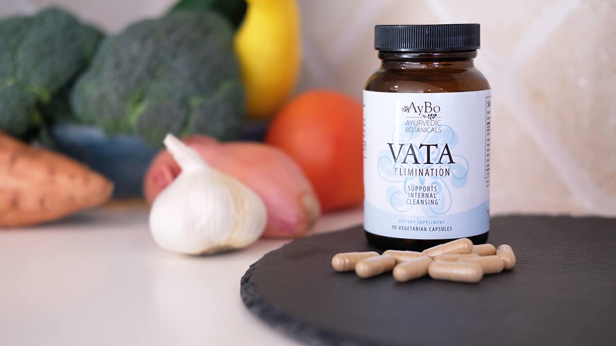 AyBo Vata Elimination Supplement for Constipation Relief, 90 Veg Capsules