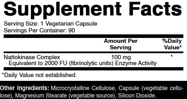 Oxify Nattokinase 2000 FU/100 mg Capsule, 90 Count