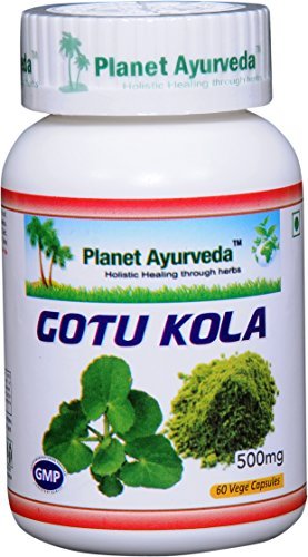 Planet Ayurveda Gotu Kola 500mg Veg Capsules, 1 Bottle