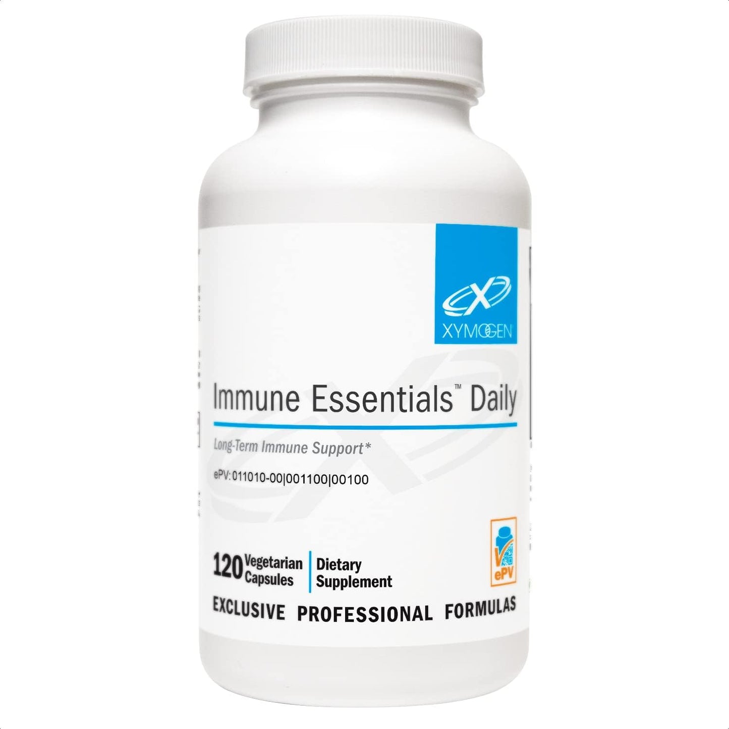 XYMOGEN Immune Essentials Daily Vitamin C, Zinc & Quercetin Capsule, 120 Capsules