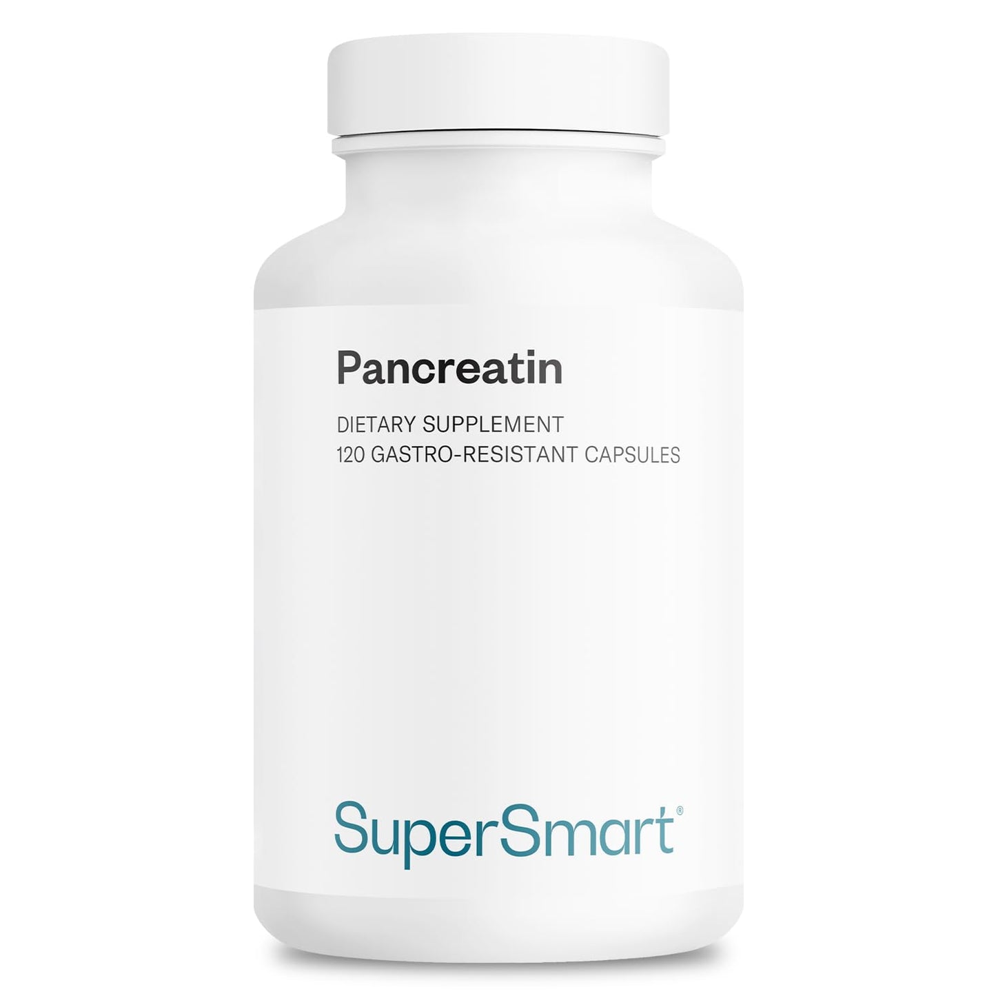 Supersmart Pancreatin 10X 4000 per Day Extra Strength Digestive Enzymes Supplement Capsules, 120 Count