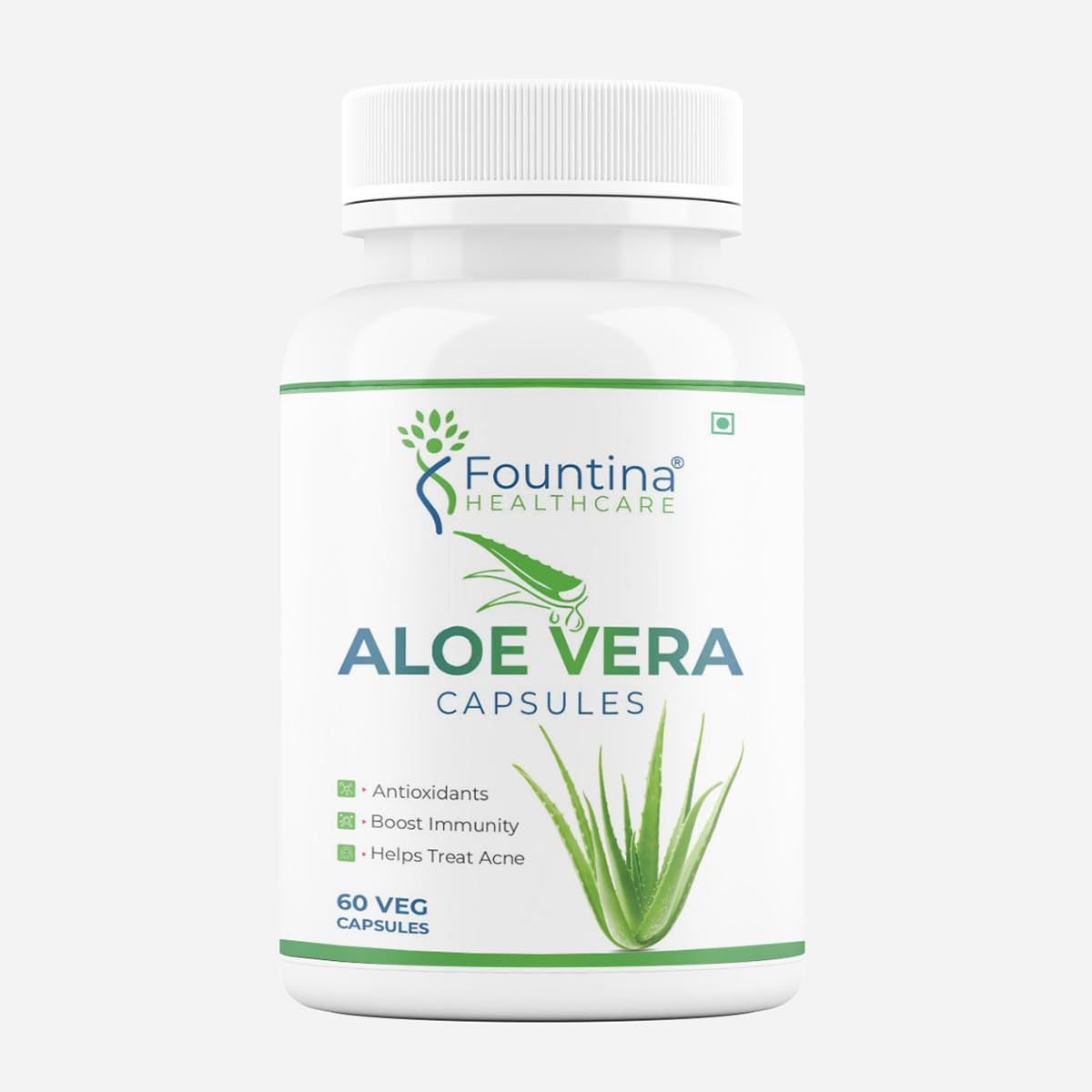 FOUNTINA Aloe Vera Capsules, 60 Count