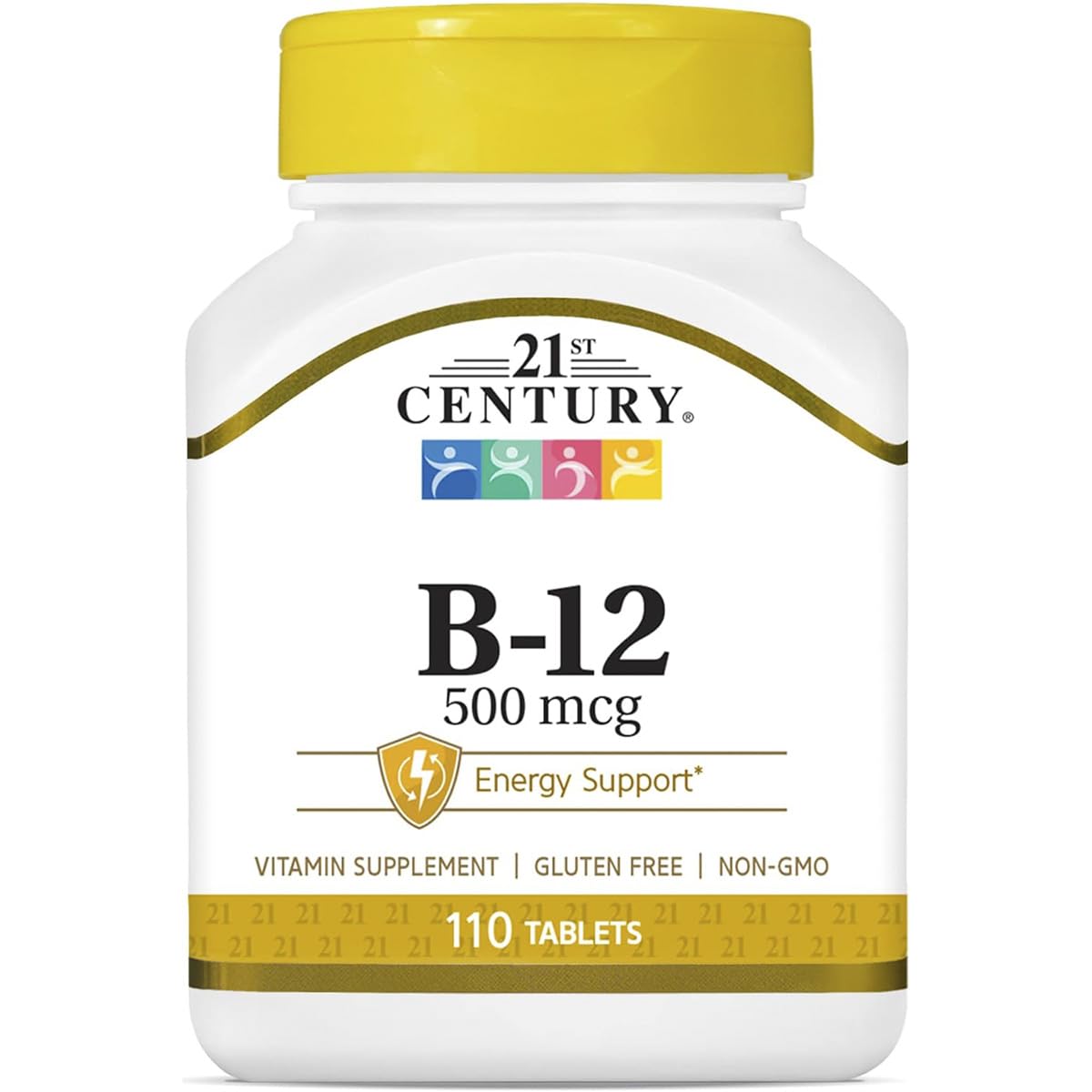 21st Century B-12 500 mcg Tablets, 220 Count