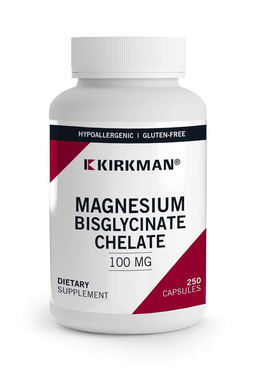 Kirkman Magnesium Bisglycinate Chelate Capsules 250 Count
