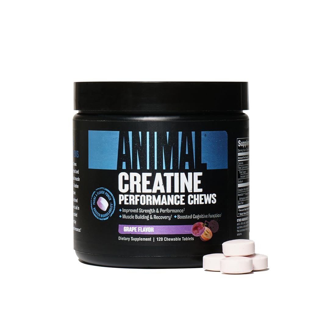 Animal Creatine Chews Tablets 120 Count