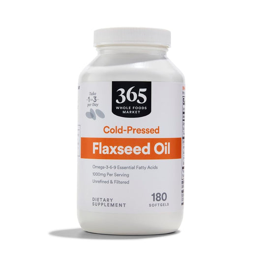 365 by Whole Foods Market Flax Seed Oil Softgels 180