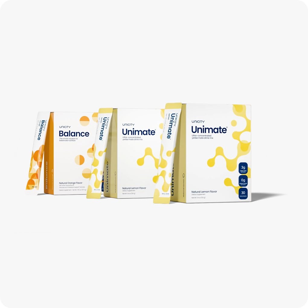 Unicity Feel Great System Powder, Balance Natural Orange & Natural Lemon, 27.92 oz