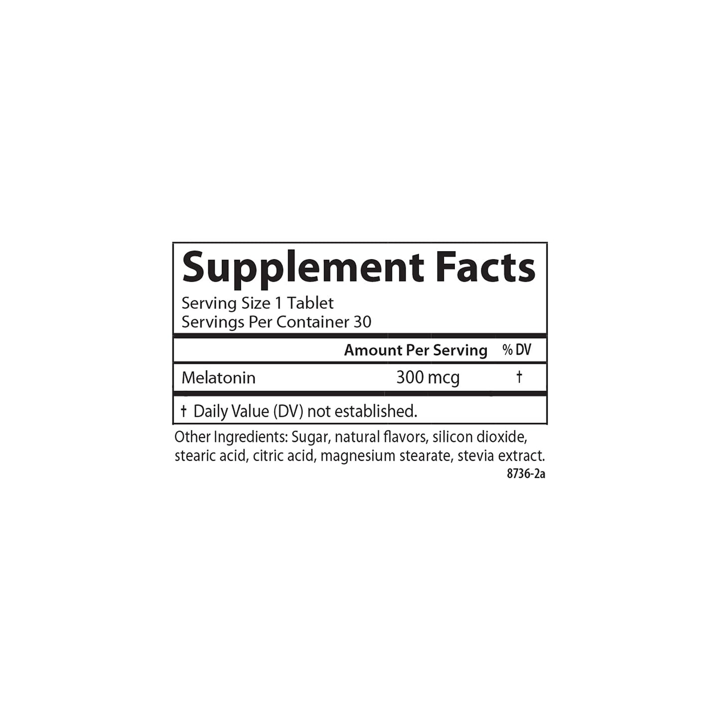 Carlson Melatonin 300 mcg, 30 Tablets
