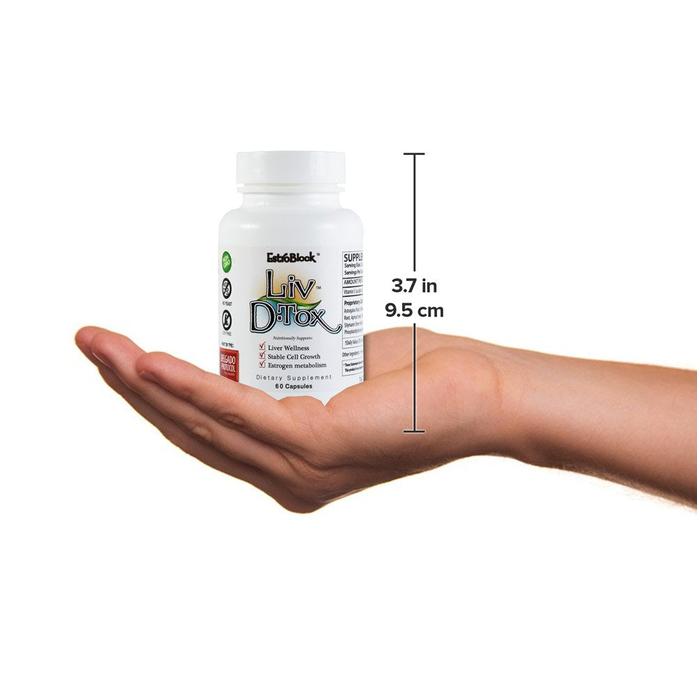 The Delgado Protocol for Health Liv D-Tox Liver Detox and Cleanse Support Capsules, 180 Count