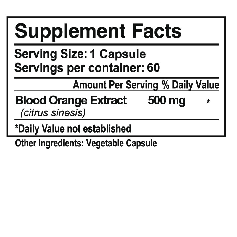 Aoratos Moro Red Orange Vegetable Capsules 60