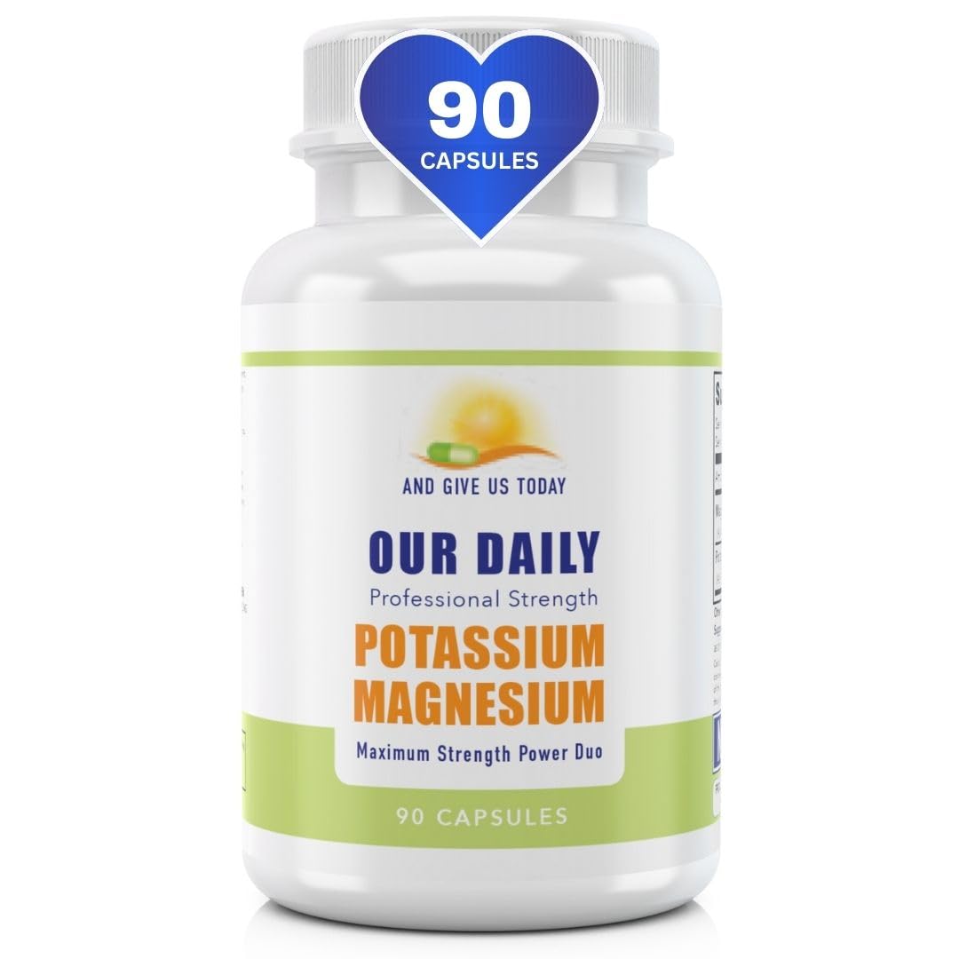 AND GIVE US TODAY OUR DAILY Our Daily Vites Magnesium Potassium Complex Capsules, 90 Count