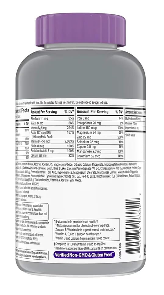 Generic Silver Women 50 Plus Multivitamin for Women, Capsule, 275 Count