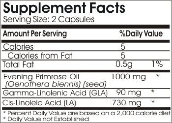 Naturetition Supplements Evening Primrose Oil Concentrate 1000mg, 200 Capsules