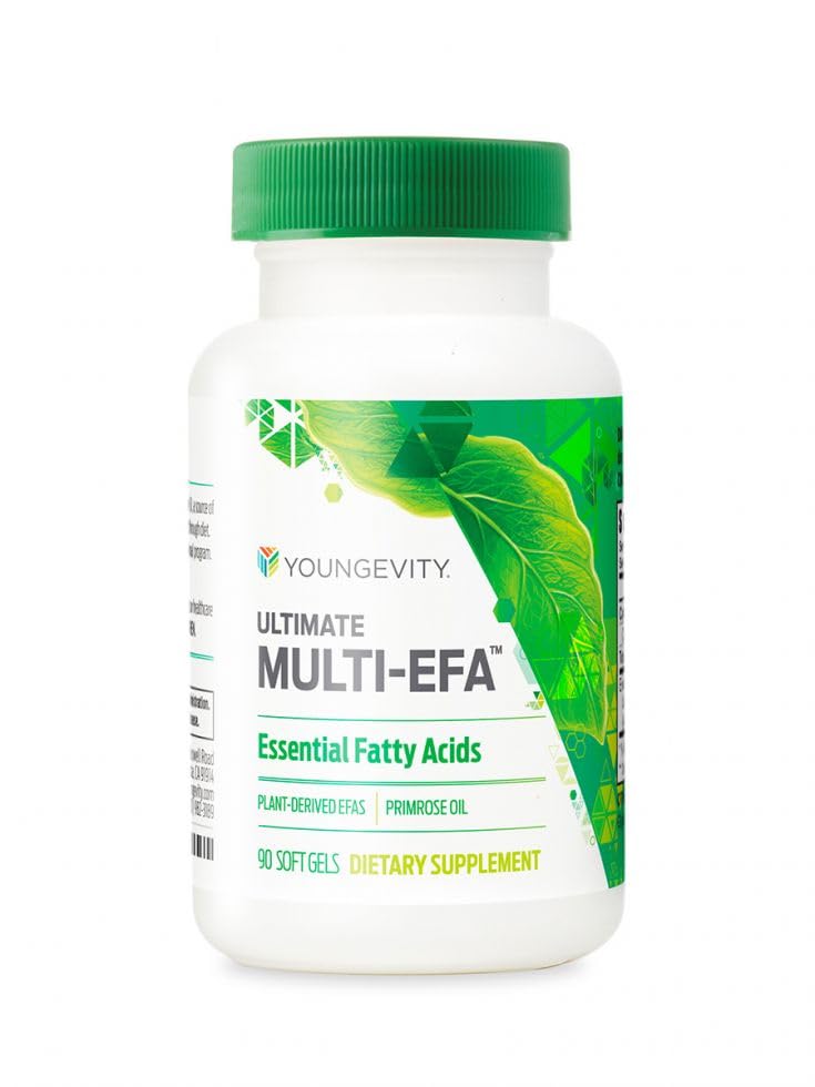 Youngevity Ultimate Multi-EFA Plant-Based EFA No Fish Evening Primrose 180 Softgels