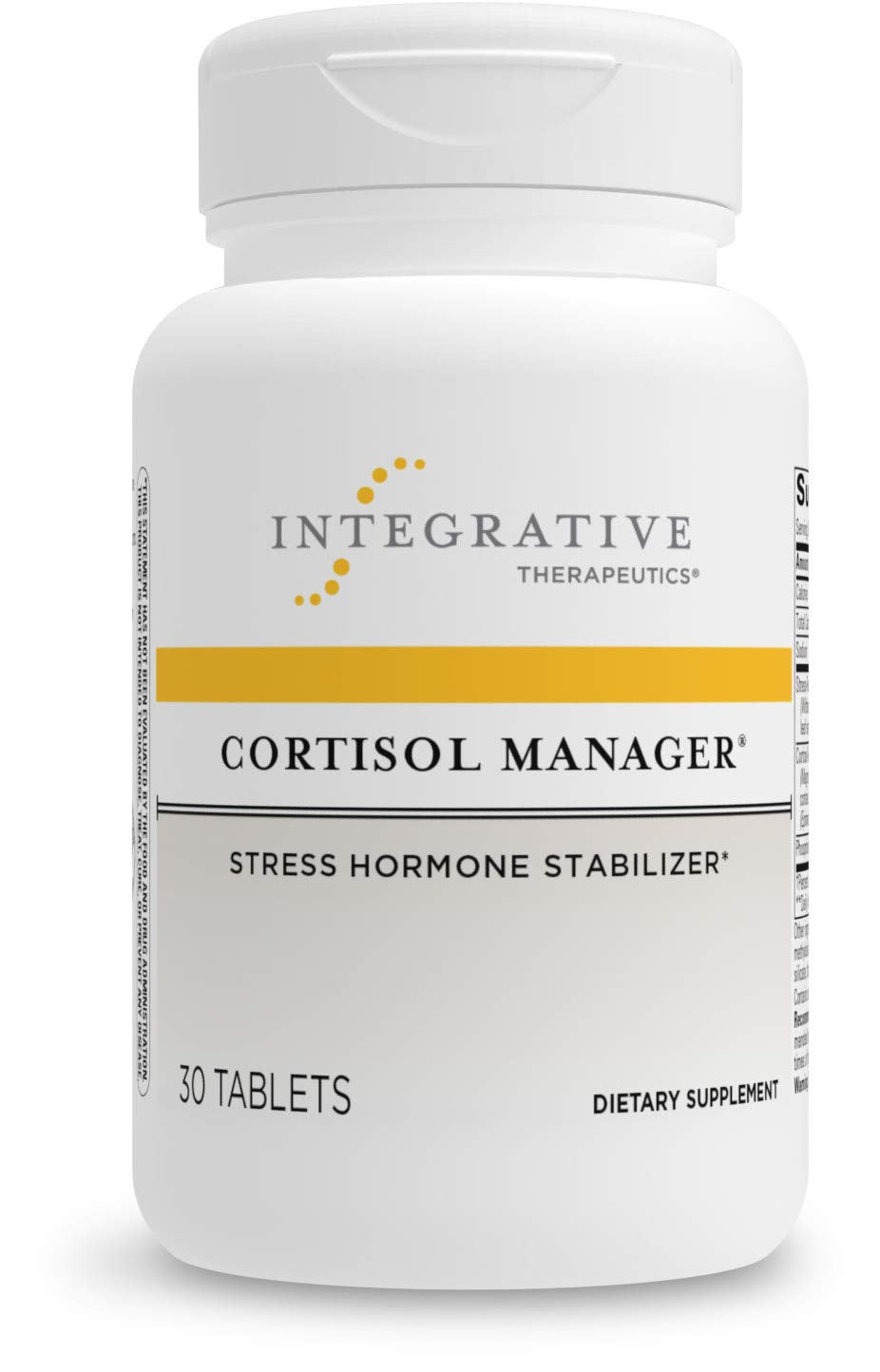 Integrative Therapeutics Cortisol Manager & L-Theanine Bundle, 30 Tablets & 60 Capsules