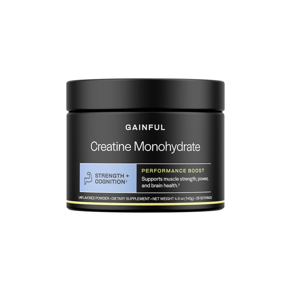 Gainful Creatine Monohydrate Powder, 4.9 oz