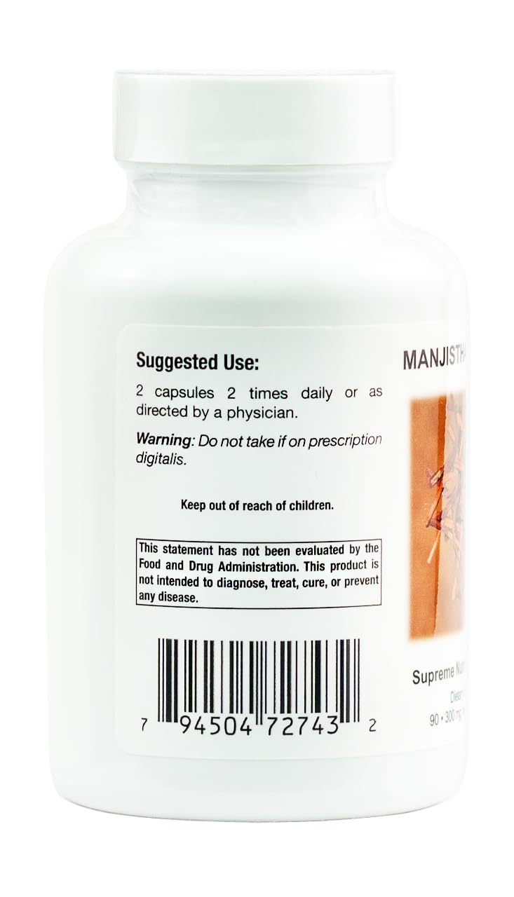 Supreme Nutrition Products Manjistha Supreme Capsule 90