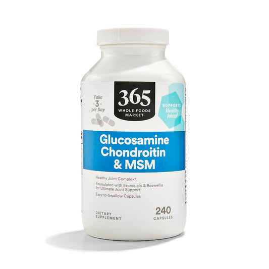 365 by Whole Foods Market Glucosamine Chondroitin and MSM Capsules, 240 Count
