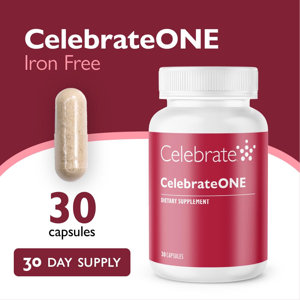 Celebrate Bariatric Supplements CelebrateONE Iron Free Multivitamin Capsules, 30 Count