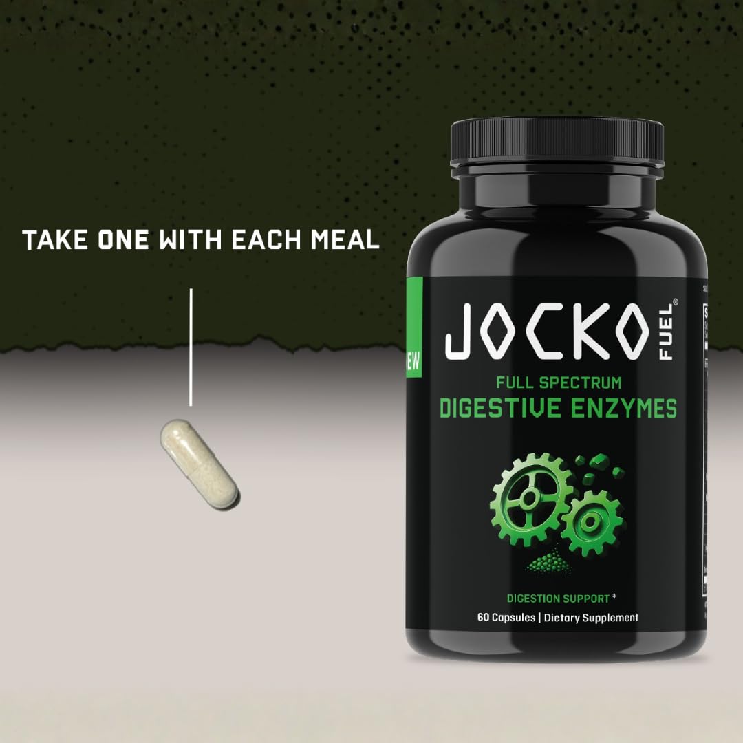 Jocko Fuel Digestive Enzymes - Full Spectrum Support, Nutrient Absorption, Gut Health Support, Digestion Aid Powder 16