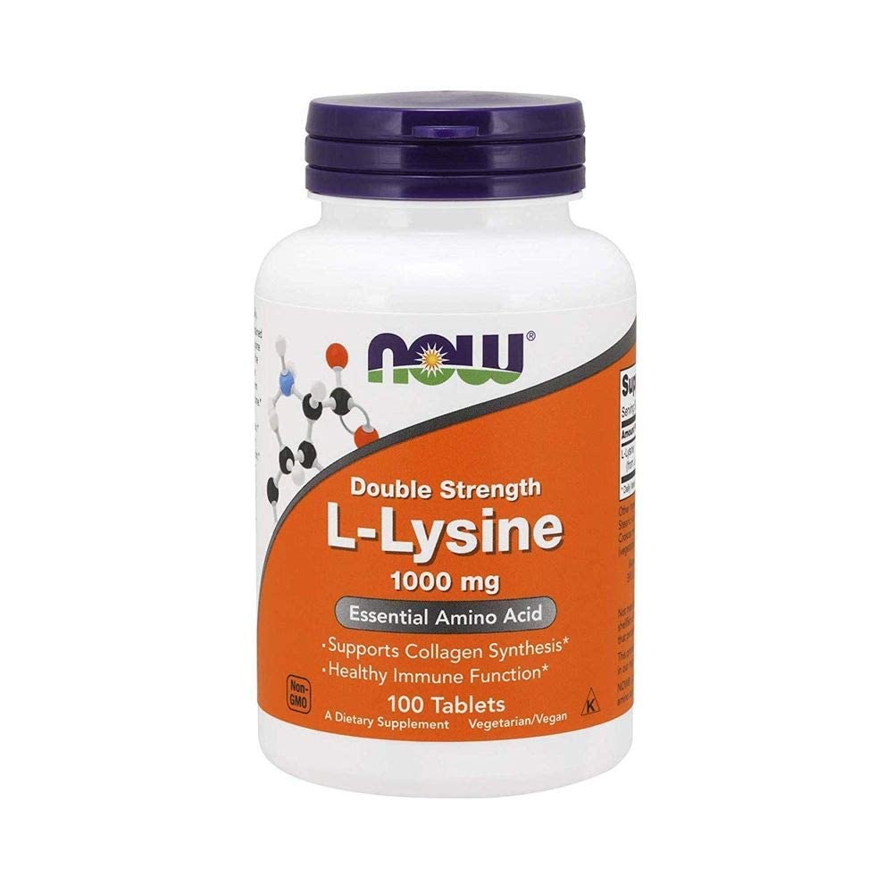 NOW Foods L-Lysine 1000 mg Double Strength Tablets 400