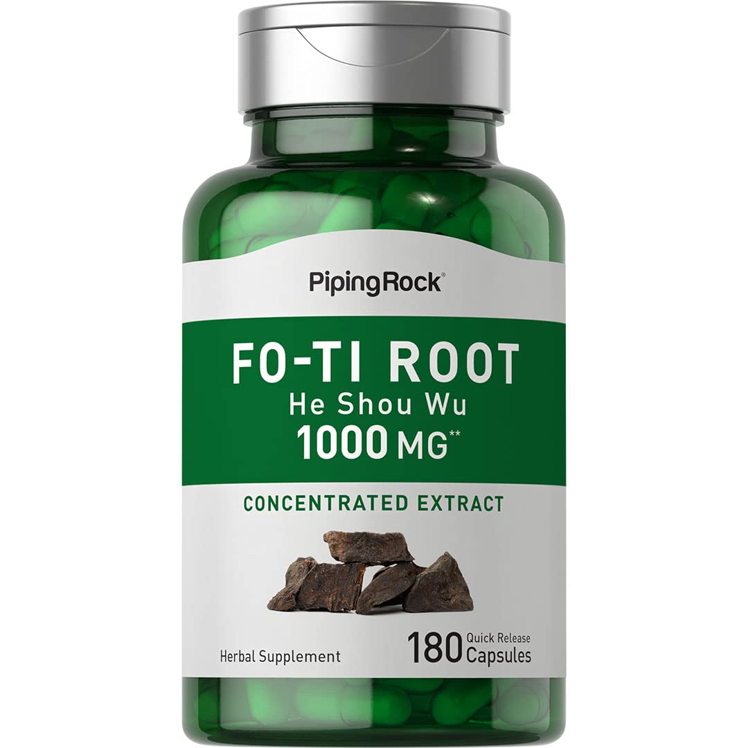 Piping Rock Fo-Ti Root Extract He Shou Wu Capsule, 180 Count