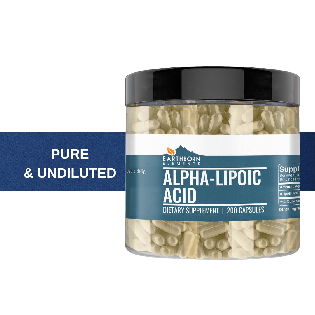 Earthborn Elements Alpha-Lipoic Acid Capsules 200
