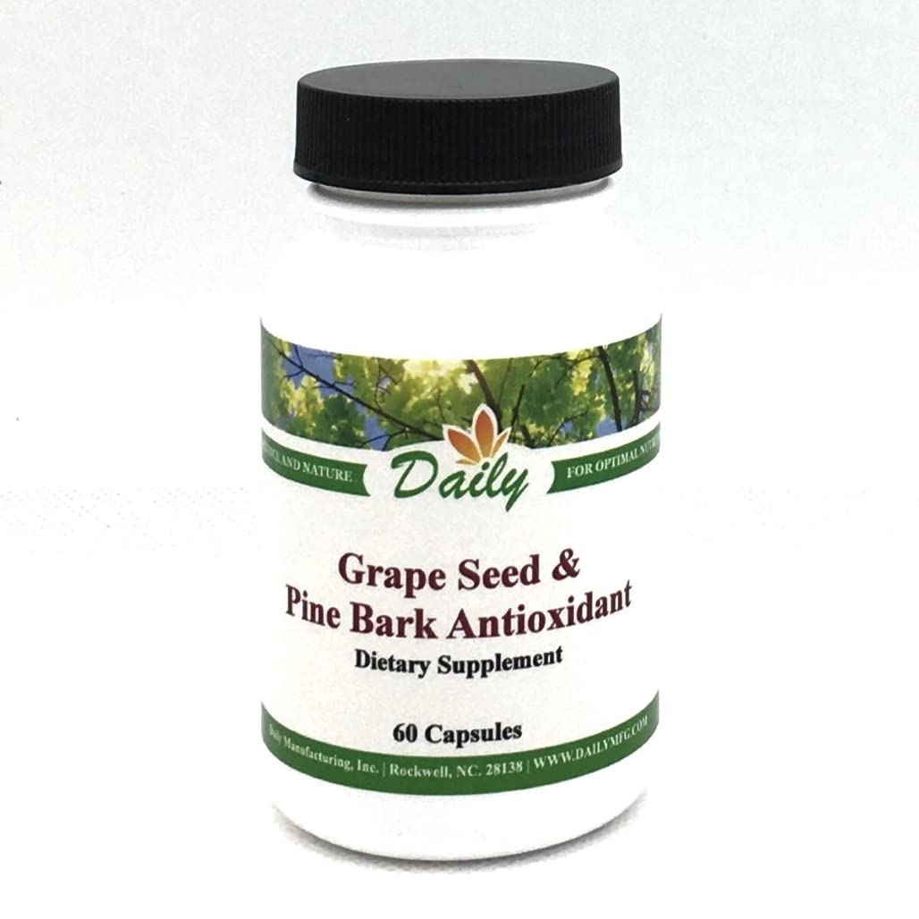 Daily Manufacturing Grape Seed & Pine Bark Extracts (OPC & Citrus Bioflavonoids) Capsule, 1 Count